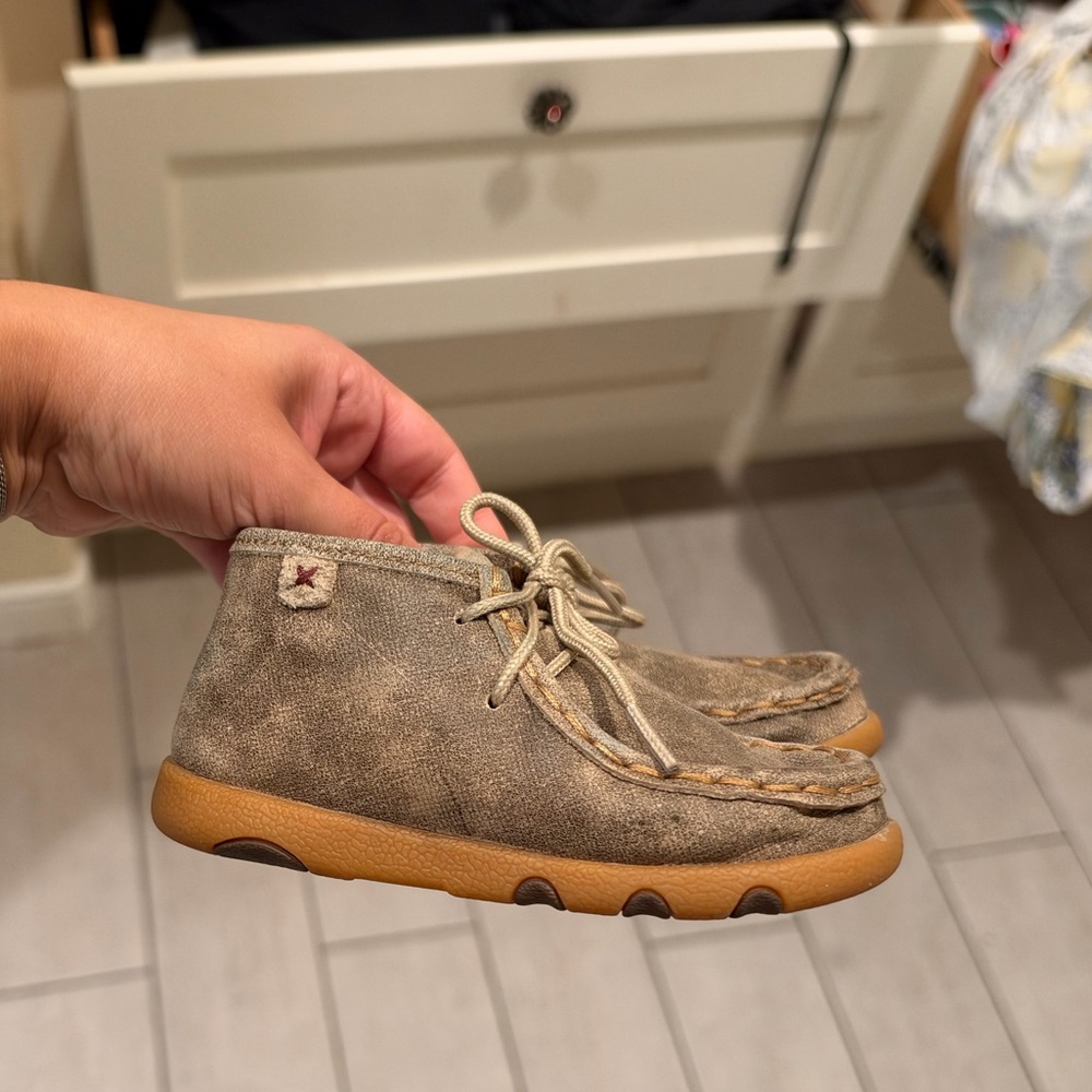 Twisted X Kids Brown Suede Moccasin Chukka